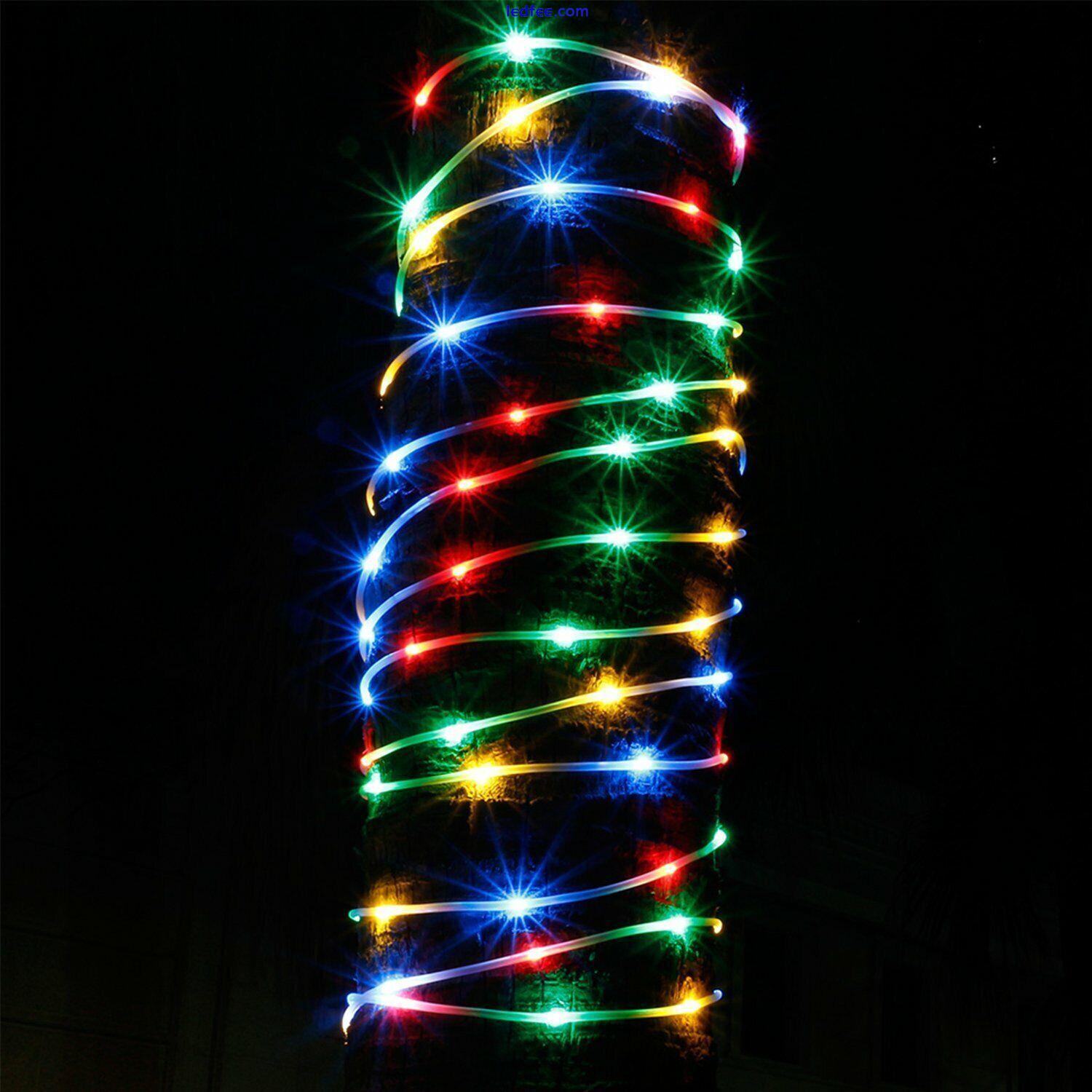 LED Flat wire Rope String Fairy Lights Waterproof Outdoor Christmas decorative 4 