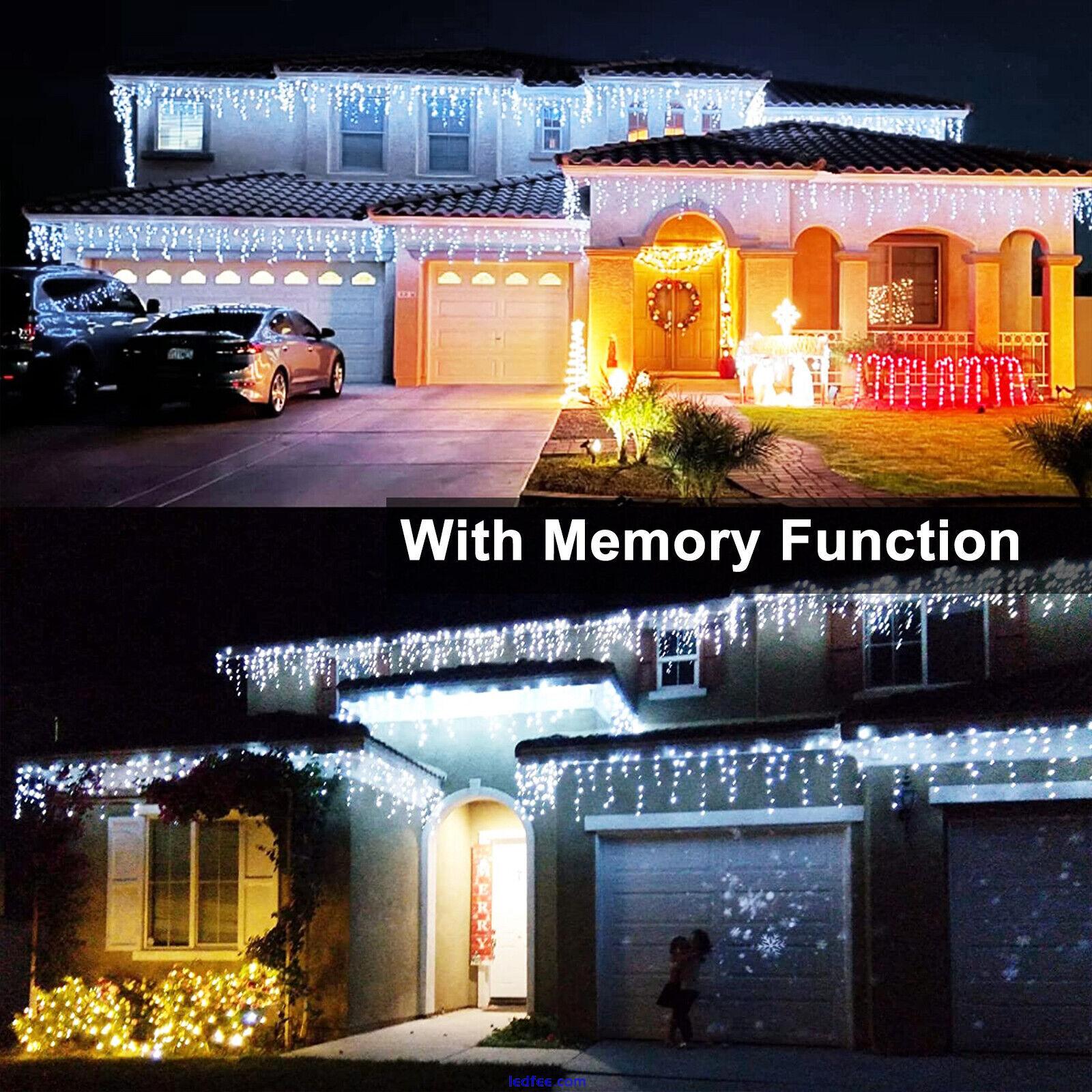 4M LED Lights String drop Ice Party Yard Garden Wedding Waterproof Outdoor 0 