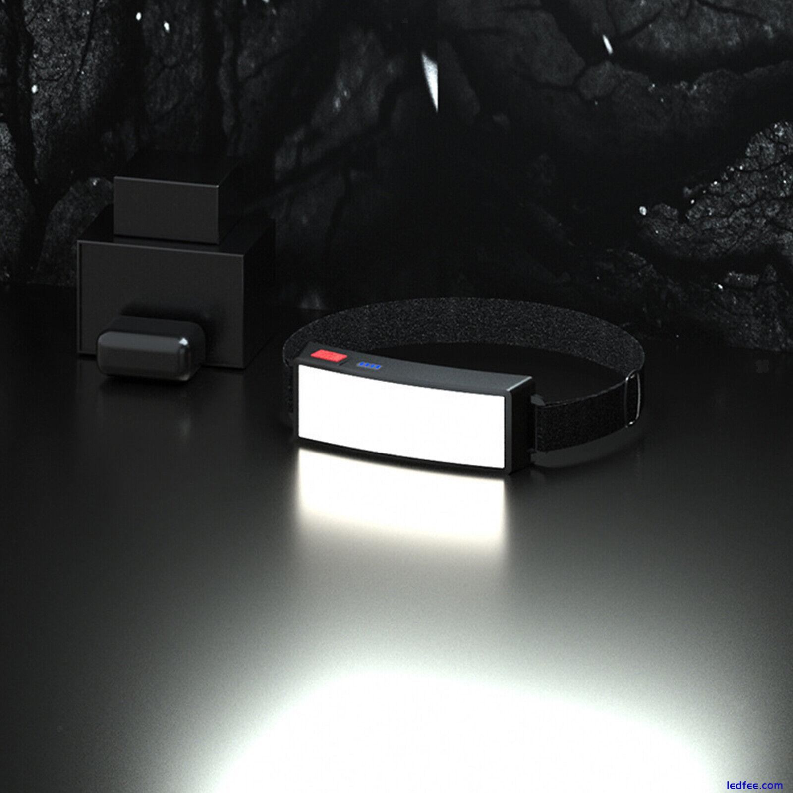 Super Bright LED Headlamp USB Rechargeable COB Headlight Head Torch Lamp 0 