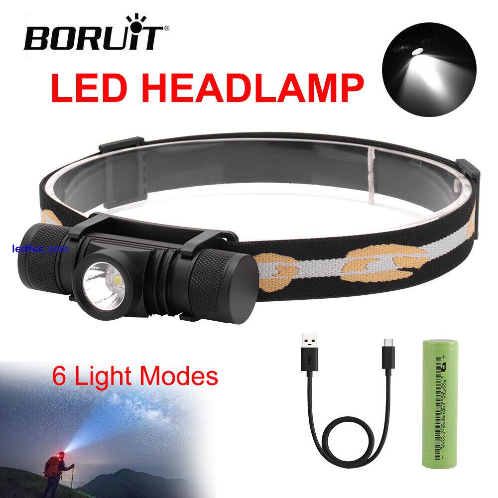 10000LM LED Flashlight Head Torch Light Headlamp Headlight Rechargeable 6 Modes 1 