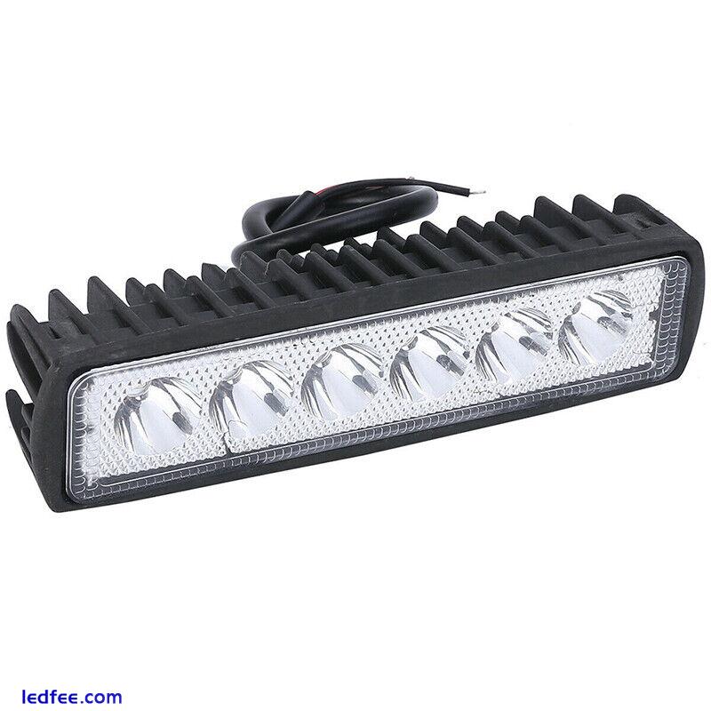18W 6inch LED Work Light Bar Flood Lamp Offroad Driving Fog 4WD UTE SUV TrucYXio 5 