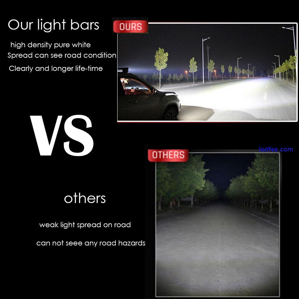 7inch Slim LED Light Bar Fog Driving Dual Row for Truck Off road ATV SUV Car UTE 0 