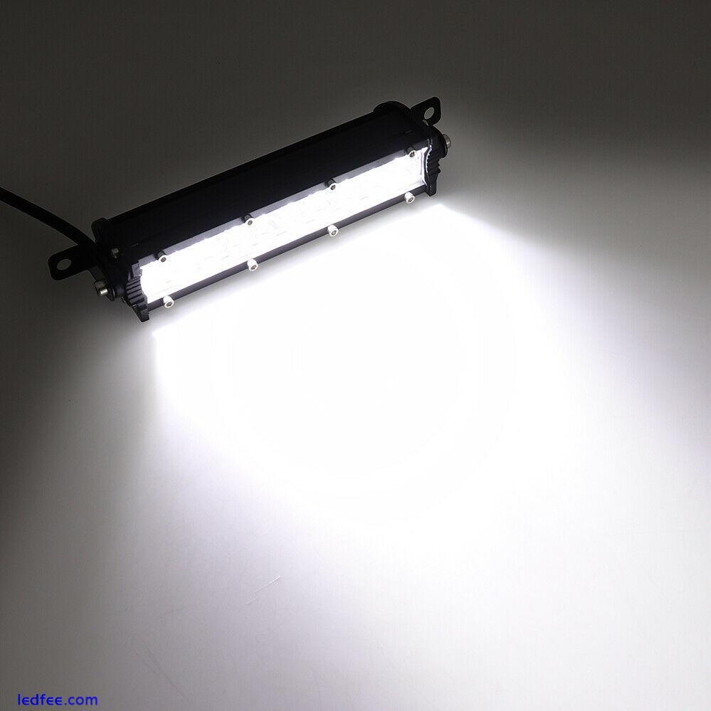 7inch Slim LED Light Bar Fog Driving Dual Row for Truck Off road ATV SUV Car UTE 1 