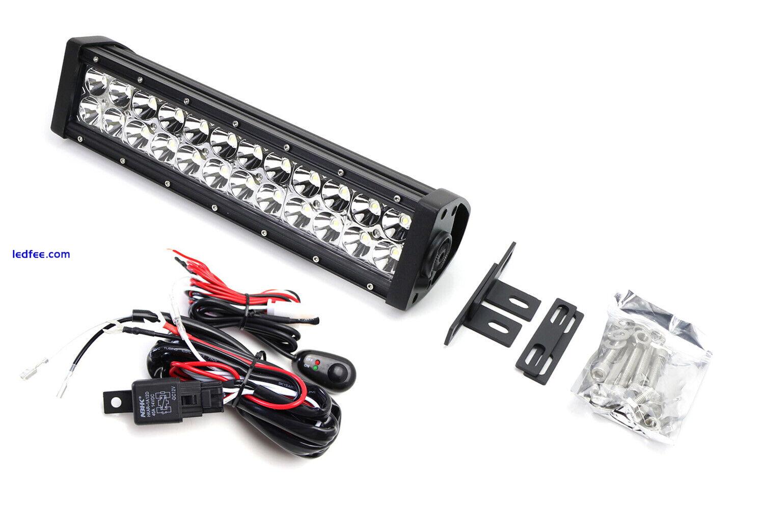 Invisible Behind OEM Grill Mount LED Light Bar Kit w/ Wiring For 17-20 Raptor 1 