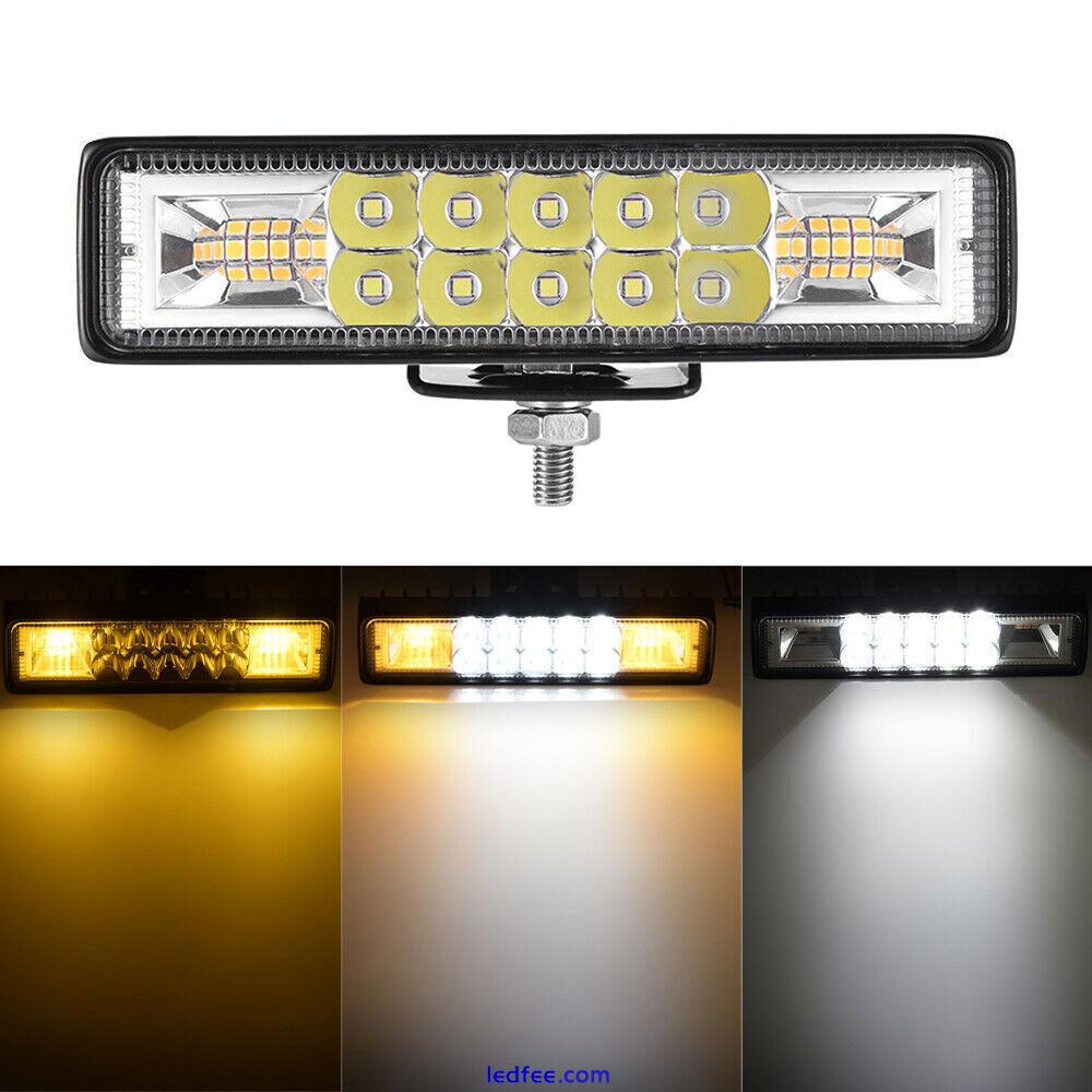 Arbeitsscheinwerfer Strobe Gelb/Weiß/Rot/Blau 16LED Light Bar Auto ATV LKW 24V# 2 