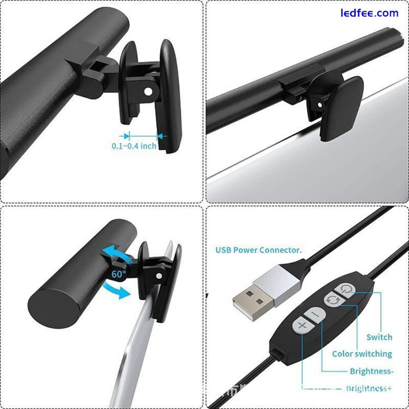 LED Light Dimmable USB Desk Lamps Monitor Laptop Screen Light Bar LED Desktop 5 