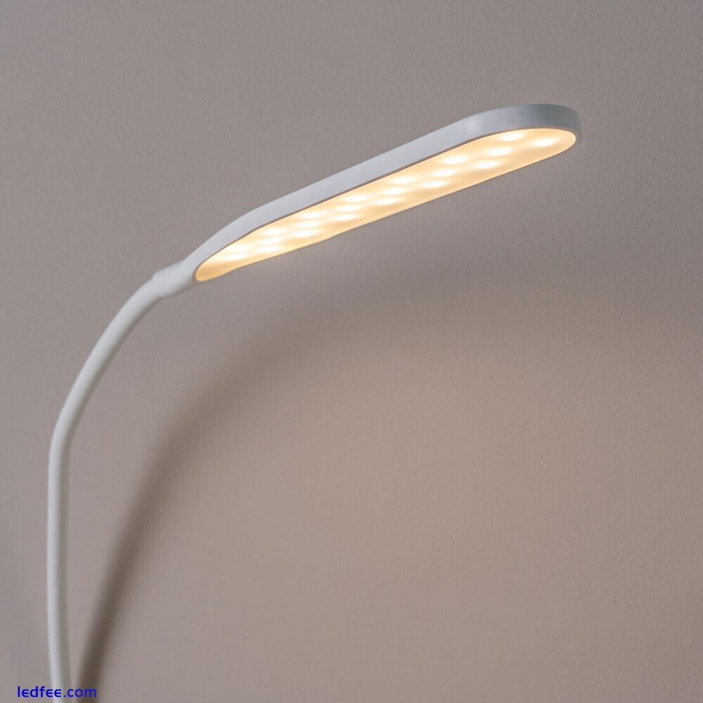 LED Daylight Desk Lamp Adjustable Craft Task Reading Office Light Dimmable USB 5 