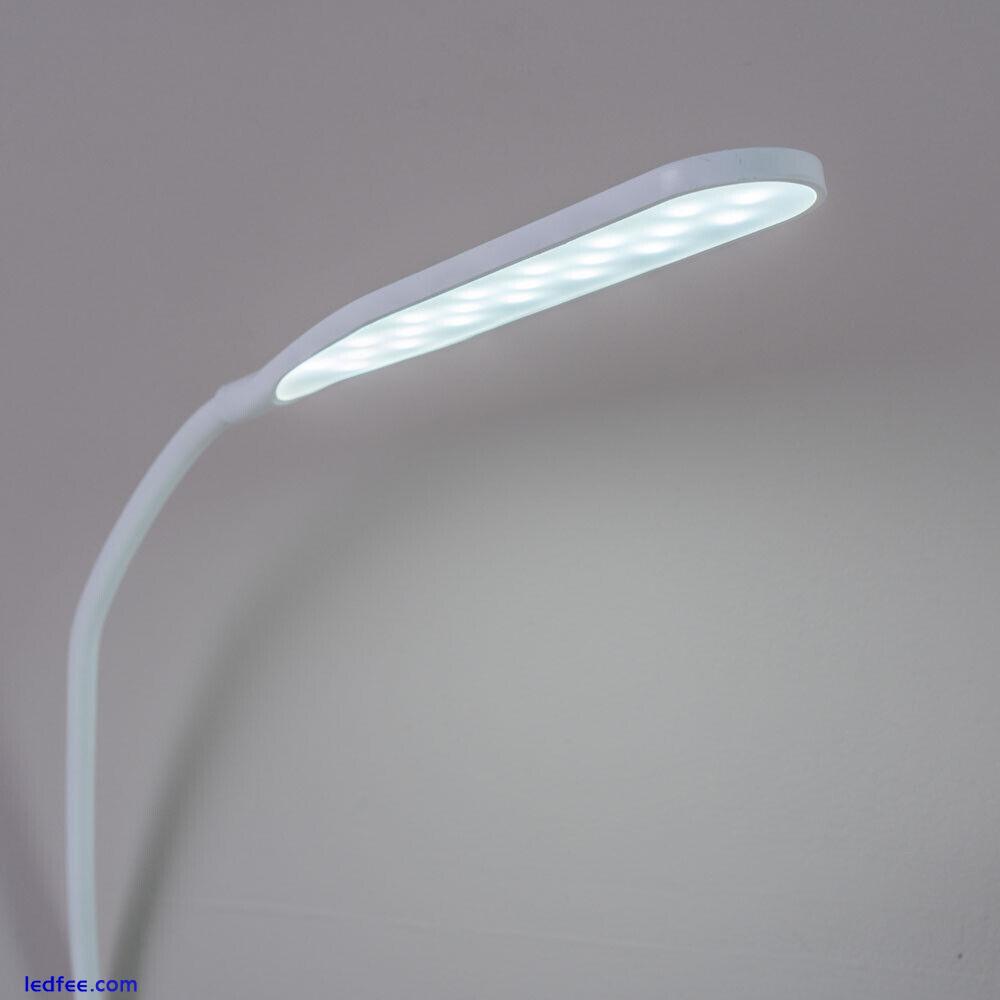 LED Daylight Desk Lamp Adjustable Craft Task Reading Office Light Dimmable USB 3 