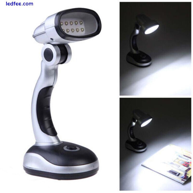Small 12 LED Home Office Desk light w/ Adjustable Head Table Lamp Lighting 1 