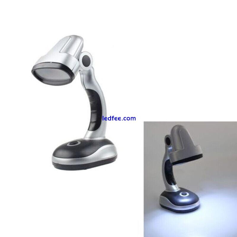 Small 12 LED Home Office Desk light w/ Adjustable Head Table Lamp Lighting 4 