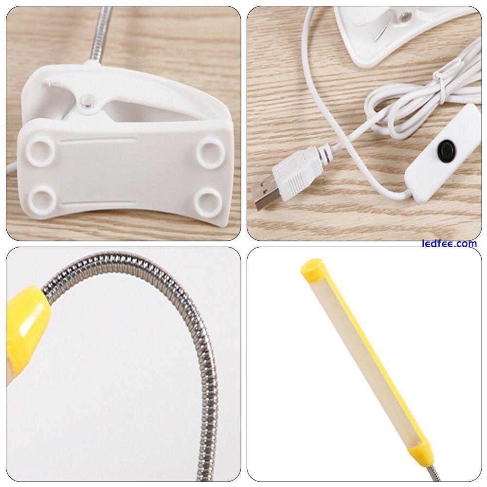 Eye Protection Clip-On Clamp Desk Reading Usb Table Lamp Led Reading Light 2 