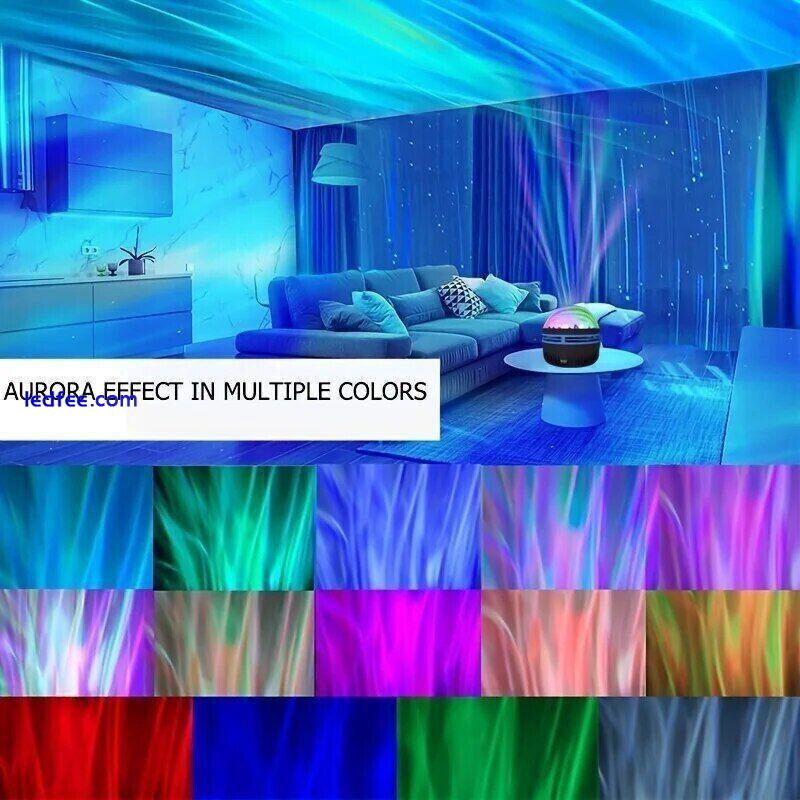 Northern Lights Projector Lamp Remote Control Birthday Party Night Light 7 Color 2 