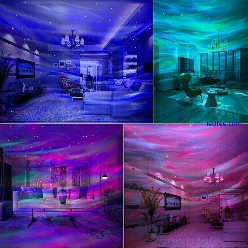 Northern Lights Projector Lamp Remote Control Birthday Party Night Light 7 Color 4 