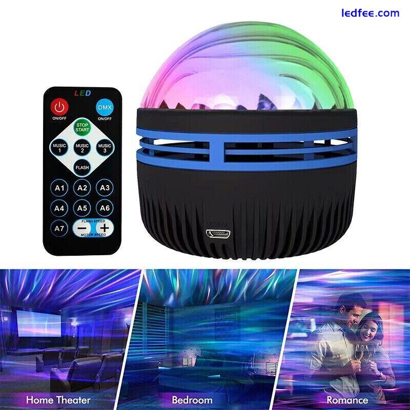 Northern Lights Projector Lamp Remote Control Birthday Party Night Light 7 Color 3 