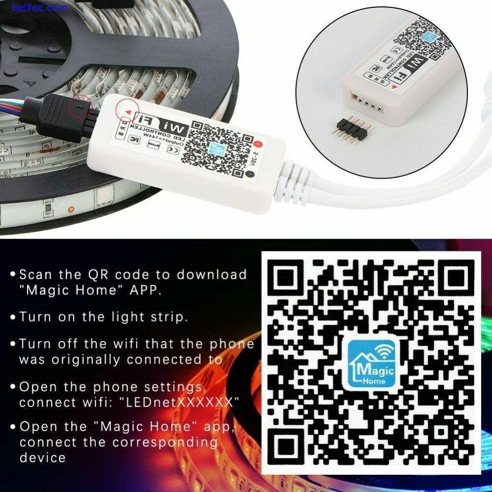 WIFI Magic Home APP Alexa Google home 5050 RGB/RGBW/RGBWW LED lights Full Kit  4 