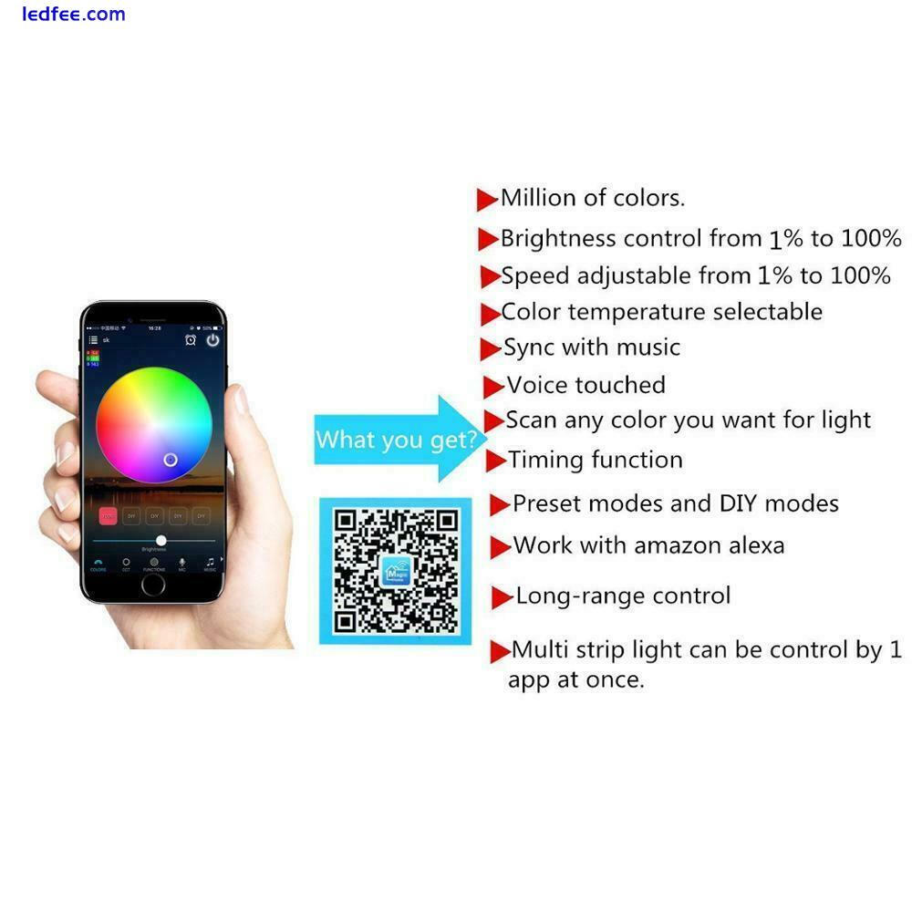 WIFI Magic Home APP Alexa Google home 5050 RGB/RGBW/RGBWW LED lights Full Kit  5 