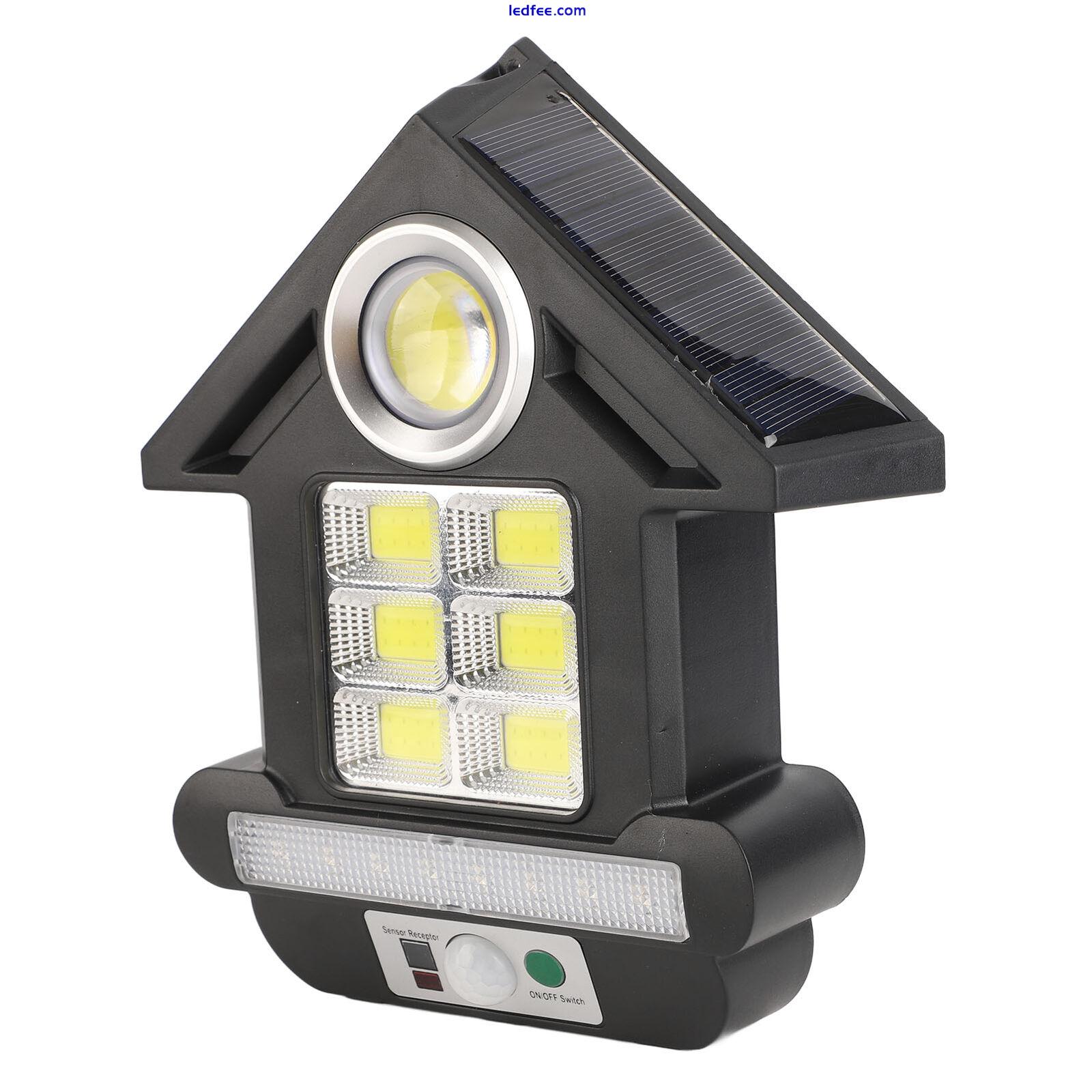 Solar Street Light House Shape ABS LED Motion Sensing Solar Wall Lamp UK 2 
