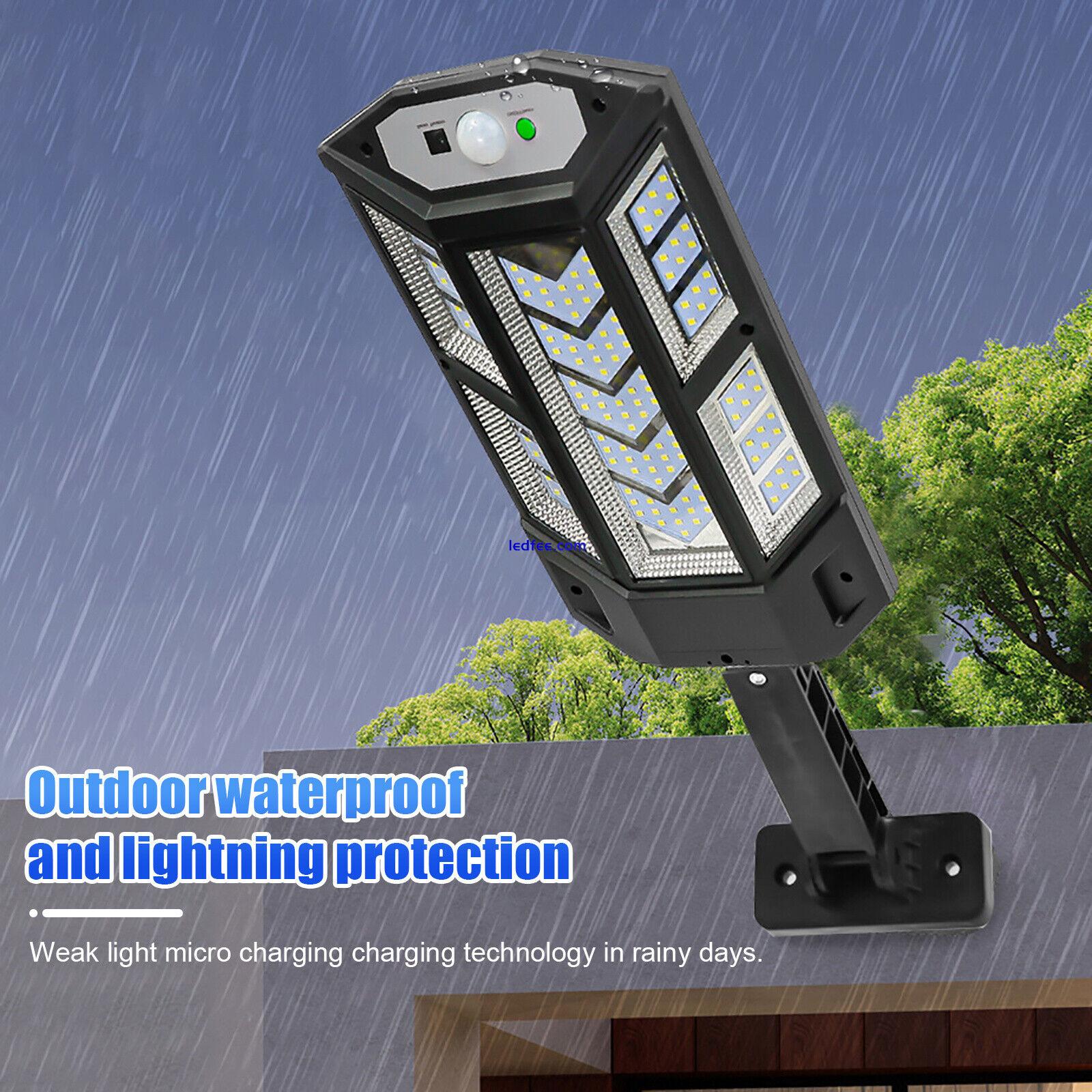 1200000lm LED Solar Flood Light Security Motion Sensor Outdoor Yard Street Wall 1 