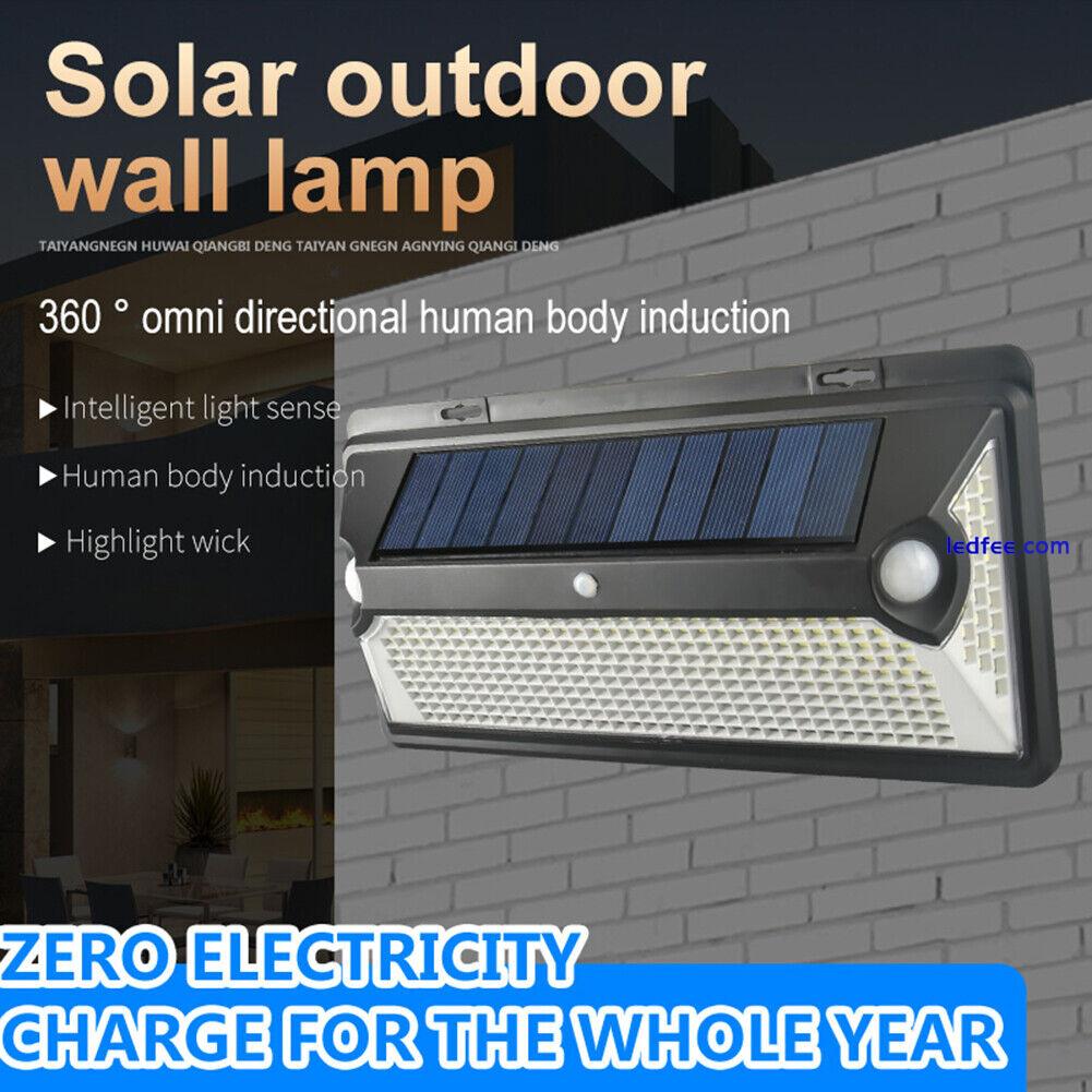 LED Solar Light Sunlight Waterproof Street Exterior Wall Lamp PIR Motion Sensor 1 