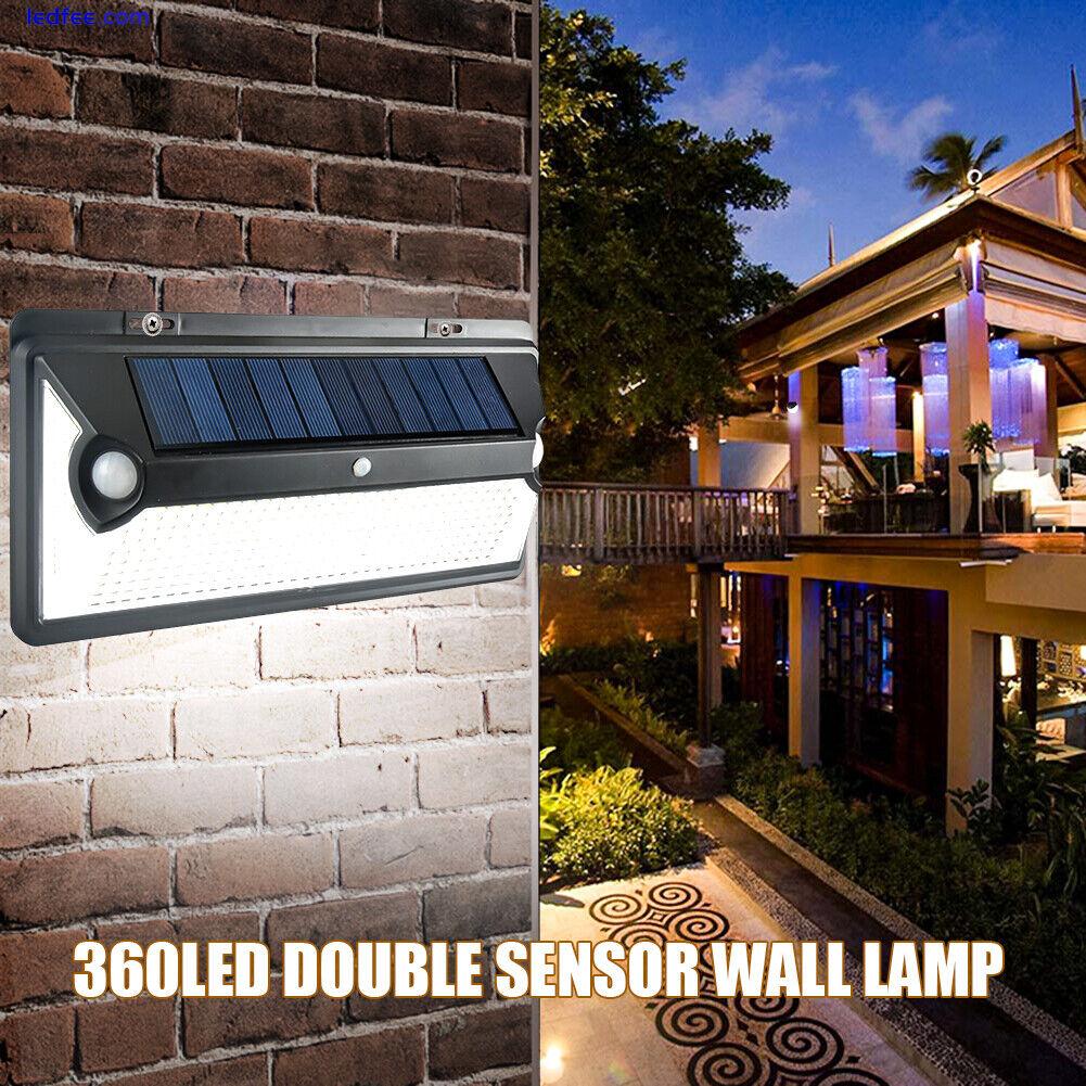 LED Solar Light Sunlight Waterproof Street Exterior Wall Lamp PIR Motion Sensor 2 