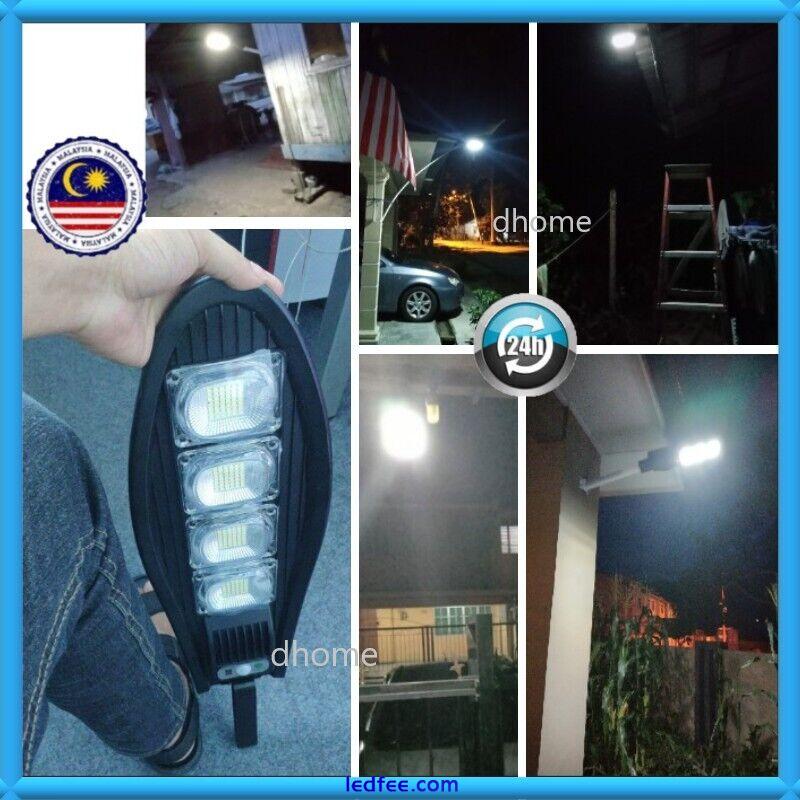 Outdoor Solar Street Light Dusk to Dawn Solar Motion Sensor Garden Garage Light 4 