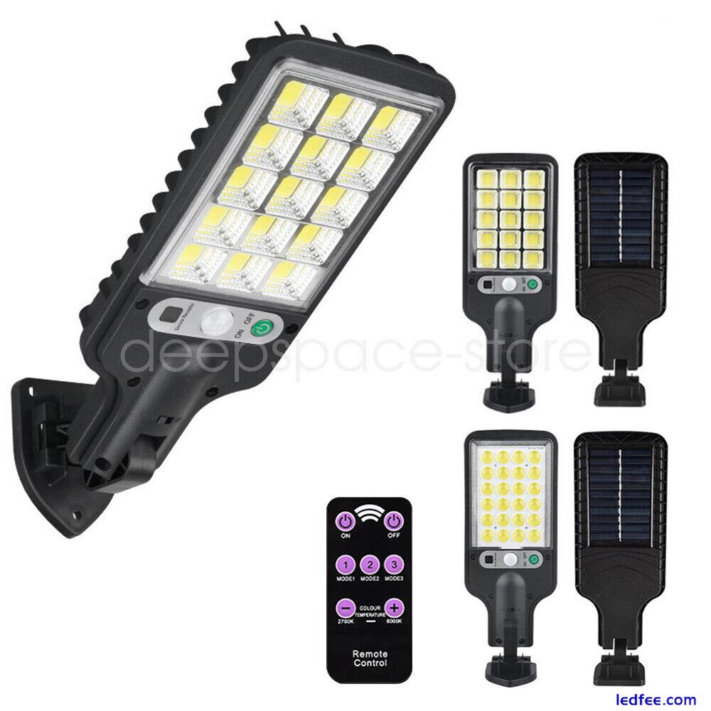 Commercial Solar Street FloodLight LED Light Outdoor Sensor Dusk-Dawn Road Lamp 2 