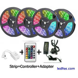 5050 RGB 5M - 20M LED STRIP LIGHTS COLOUR CHANGING UNDER CABINET LIGHTING