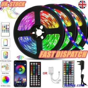 LED Strip 5050 RGB Lights Colour Changing Tape Cabinet Kitchen Lighting UK Plug