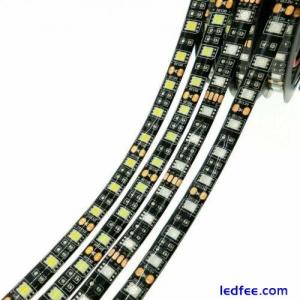 12V LED Strip light 5050 smd Black PCB RGB RGBW RGBWW Flexible tape rope lamp 