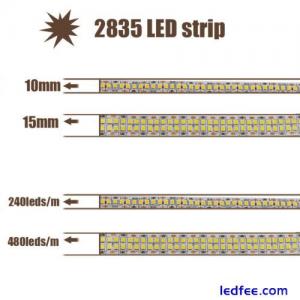 super bright LED Strip lights 2835 DC 12V Flexible Warm White Neon 3M tape lamp