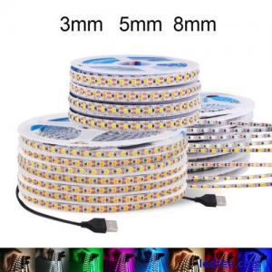 LED Strip Lights USB 2835 120LEDs/m 3mm 5mm 8mm Tape Kitchen Cabinet TV Lighting