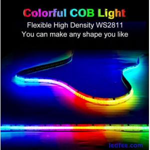 Dream Color ARGB Addressable COB LED Strip Light ws2811 RGB IC Digital tape lamp