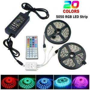 1m-10m 5050 RGB 60led/m LED Strip Lights Colour Changing Tape Kitchen Lighting