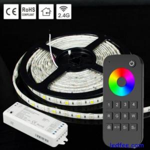 1M-10M RGBW LED Color Changing Strip Lights 2.4GHz RF 4 Zone Touch Controller