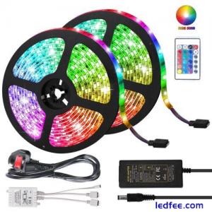 LED STRIP LIGHTS 5050 RGB COLOUR CHANGING TAPE UNDER CABINET KITCHEN TV 