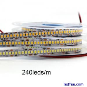 12V LED Strip 2835 SMD 240LED/m High Bright 10mm PCB LED Rope Ribbon Tape Light