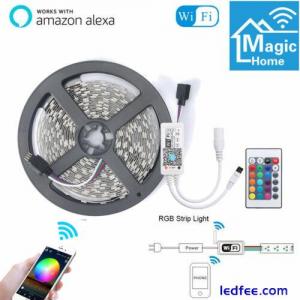 5m -10m LED Flexible Smart WiFi RGB Strip Light for Alexa Amazon Google Home 12V