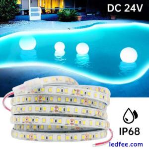 24V LED Strip Lights Waterproof IP68 Tape Rope Self Adhesive Outdoor Lighting UK