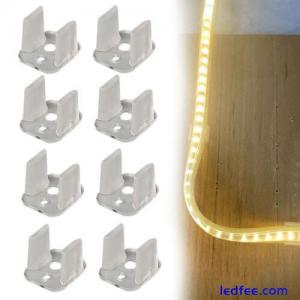 50x LED Strip Clips Connectors for Fixing 2835 Neon Light Plastic Buckle Ribbon