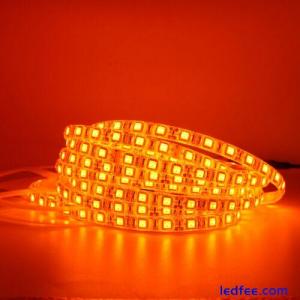 Orange LED Flexible Strip Light 600NM Waterproof 5050 LED tape string lamp DC12V