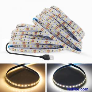 1M 2M 3M 4M 5M 5V USB LED Strip Lights Cool/Warm White Tape SMD TV BackLighting