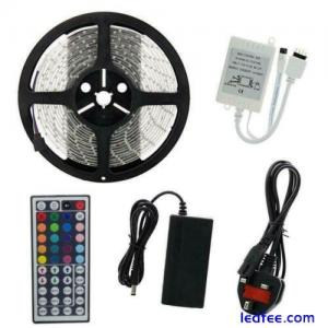 12V 5050 RGB LED Strip Light Waterproof 30LEDs/M IR Remote Controller Receiver