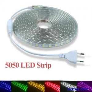 1-20m LED Strip Light 5050 SMD Flexible Tape Light Waterproof Outdoor 220V