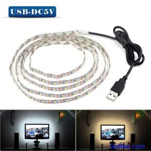 1~5m 2835 USB Cable LED Strip Lights SMD Tape TV Cabinet Kitchen Lighting IP65