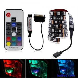 RGB LED Strip Light PC Sata Case RF Remote for PC Case Gamer DIY Aura Sync 12V