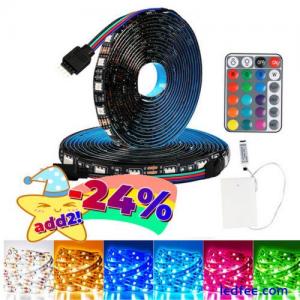 LED Strip Lights 5050 RGB Colour Changing Tape Cabinet Kitchen TV Lighting