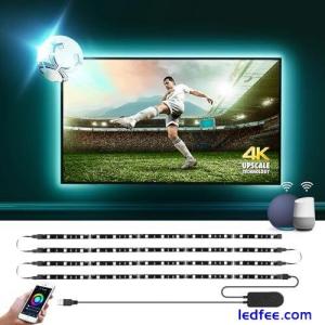 Smart LED TV Backlights, Led Strip Lights 2M for TV 32-65 inch with Voice