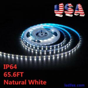 US Stock 65.6FT 2835 Waterproof Flexible LED Strip S Type, 1m SMD 60 LEDS, L20m