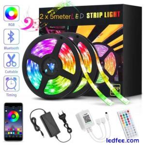 2 x 5Meter LED Strip Lights RGB5050 Colour Changing Kitchen Cabinet LED Lighting