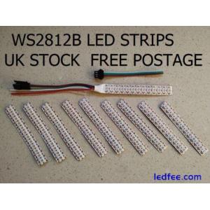 10 x 12 LED Strips 5V WS2812B 5050 RGB 144/m  for Arduino, Rasp Pi, Freepost